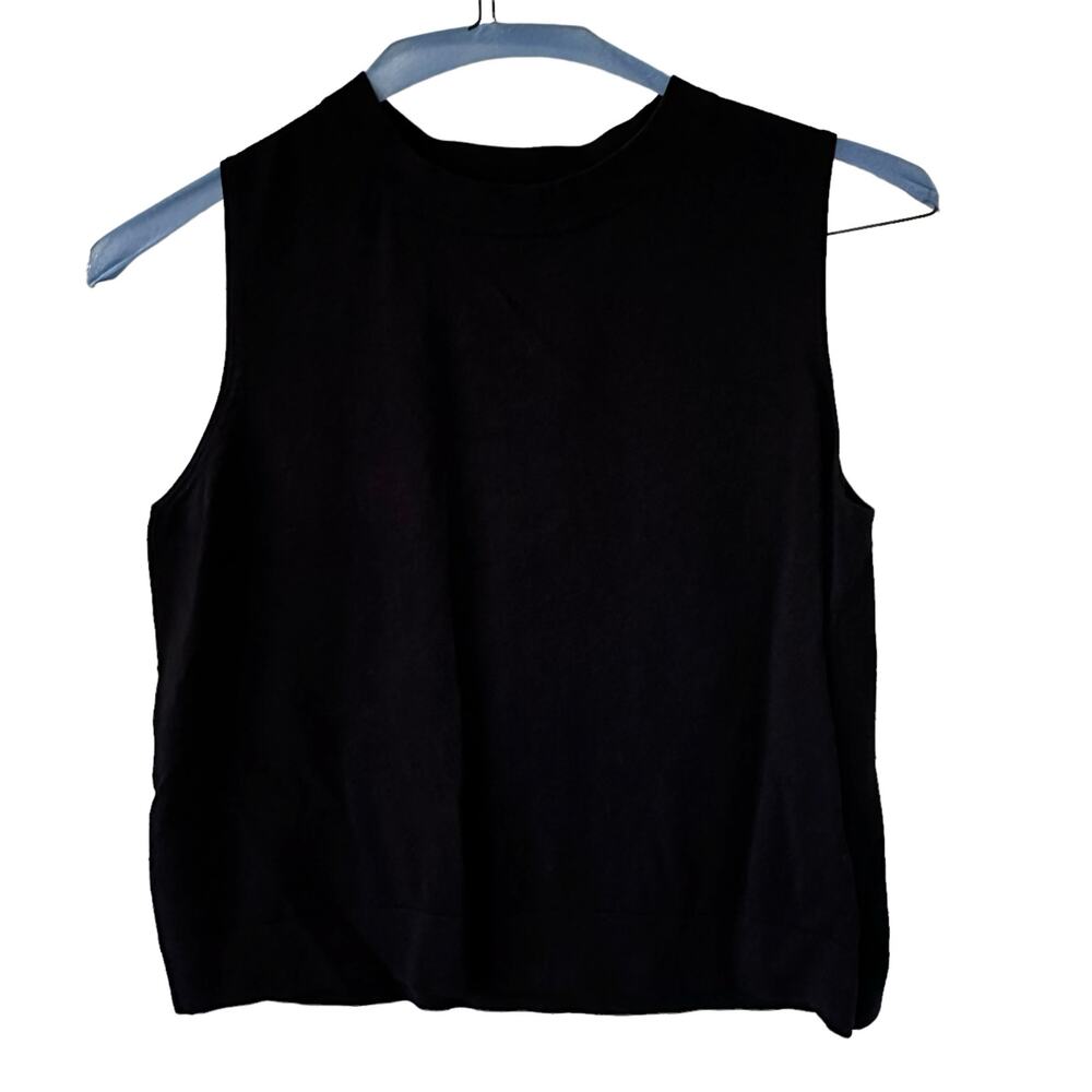 Ann Taylor Black Sleeveless Tank Top - Women's Medium